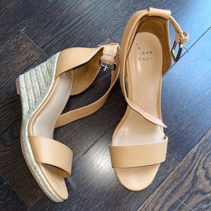 A New Day Tan Wedges
